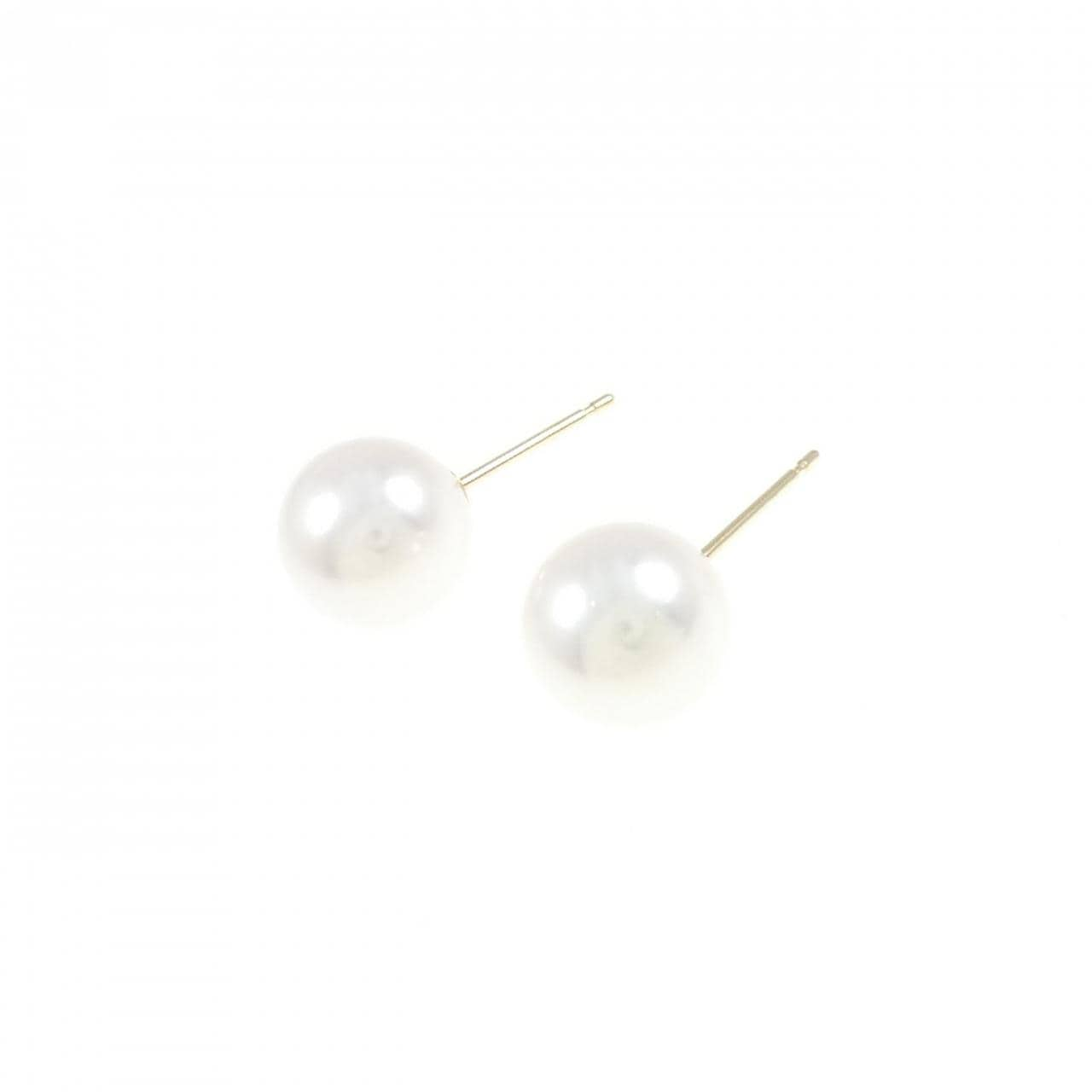 K18YG Akoya pearl earrings 8.7mm