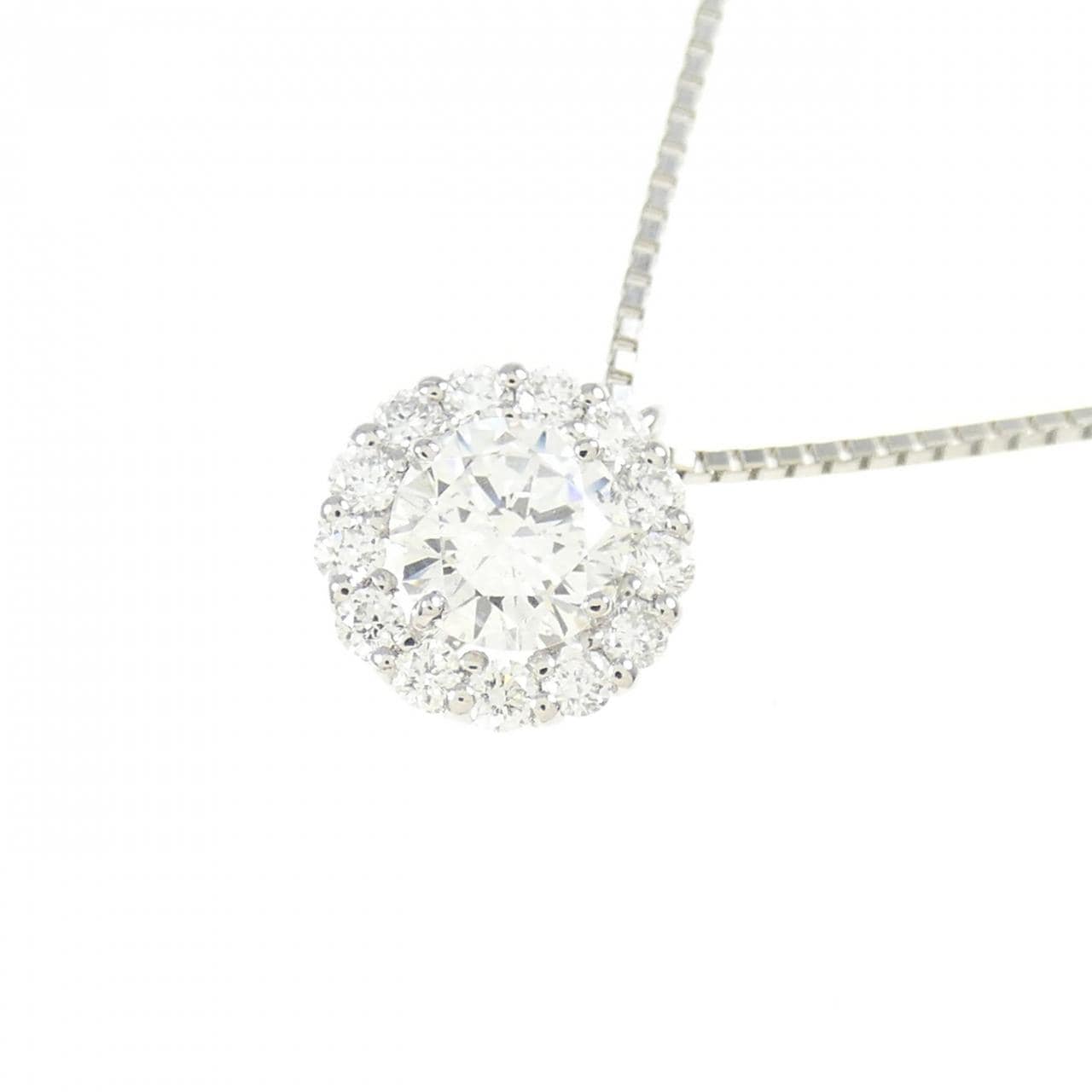 [BRAND NEW] PT Diamond Necklace 0.381CT F SI2 VG