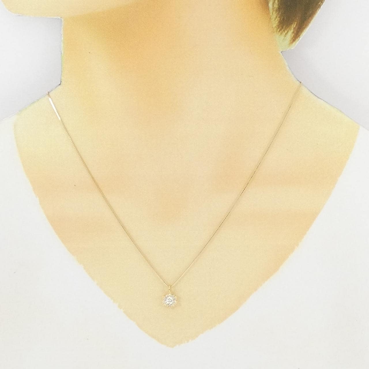 K18YG ダイヤモンド ネックレス 0.31CT