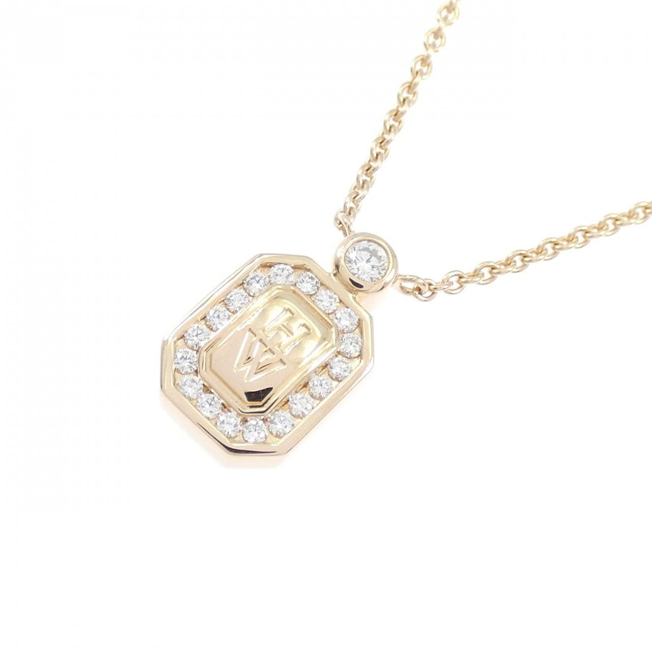 ハリーウィンストン HWロゴ ネックレス