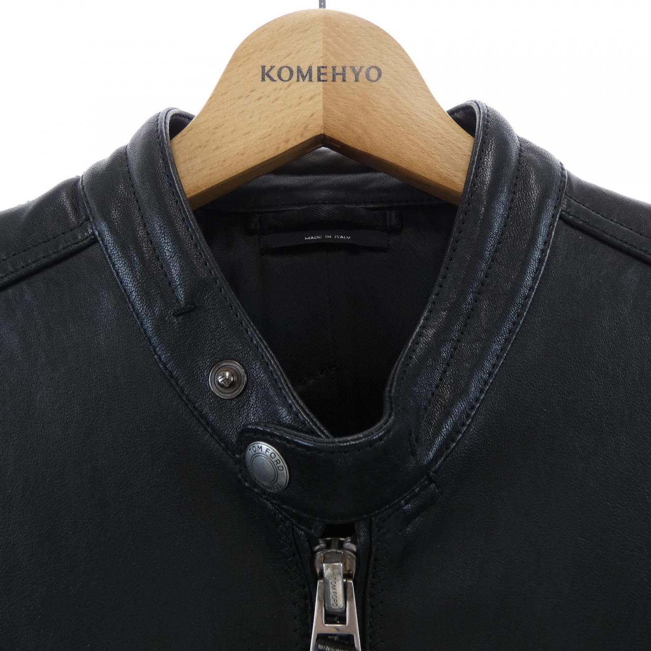 トムフォード TOM FORD BV410 TFL728 レザーライダースジャケット