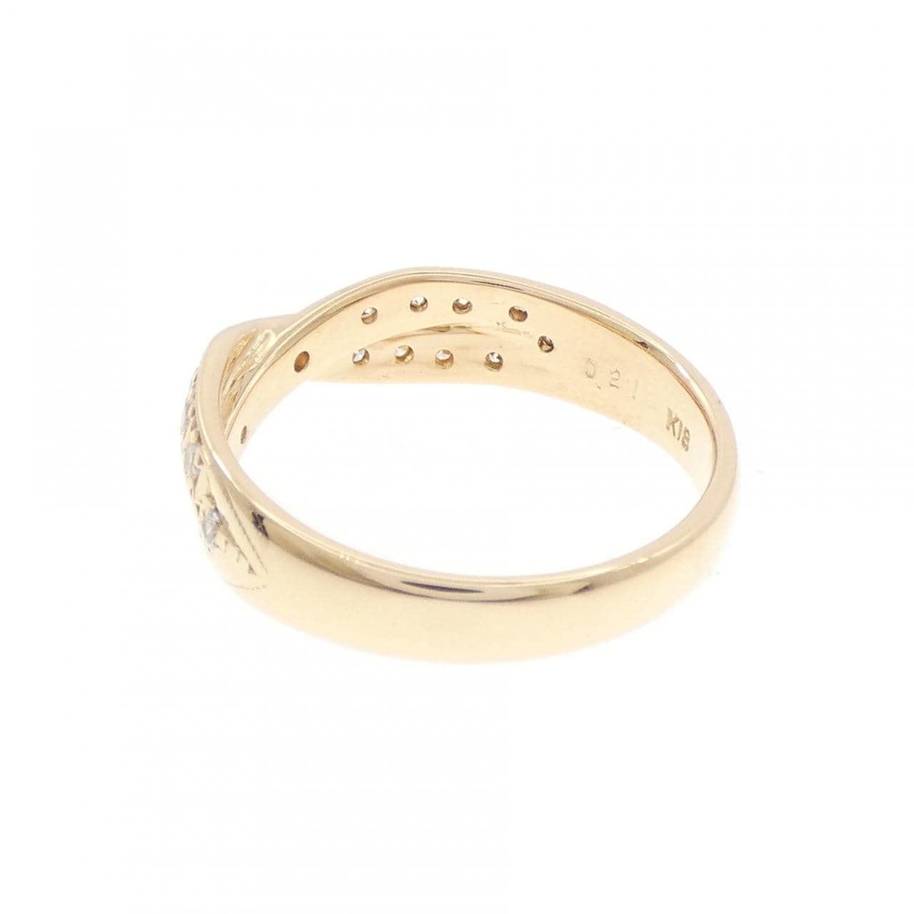 K18YG ダイヤモンド リング 0.21CT
