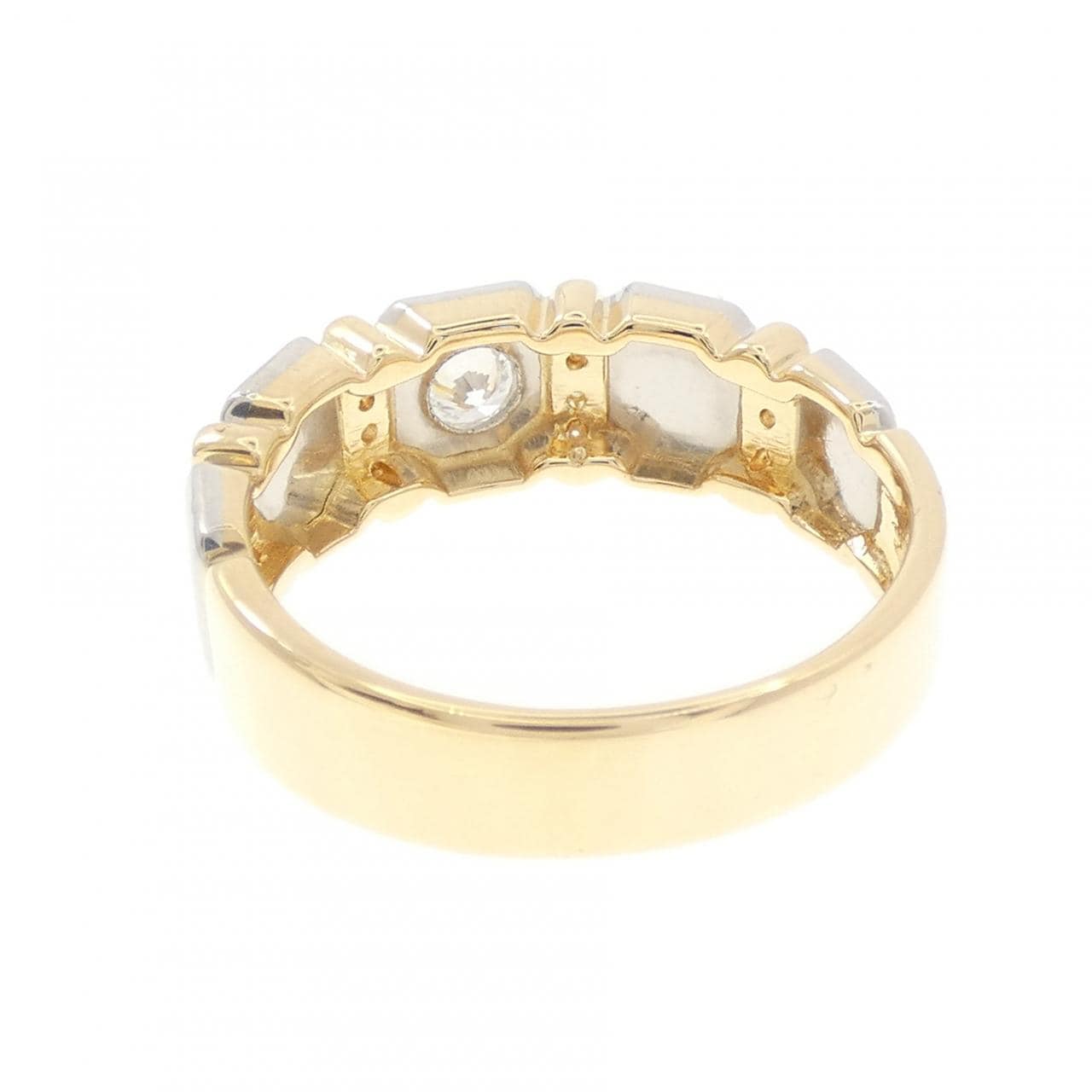 K18YG/PT Diamond ring 0.27CT
