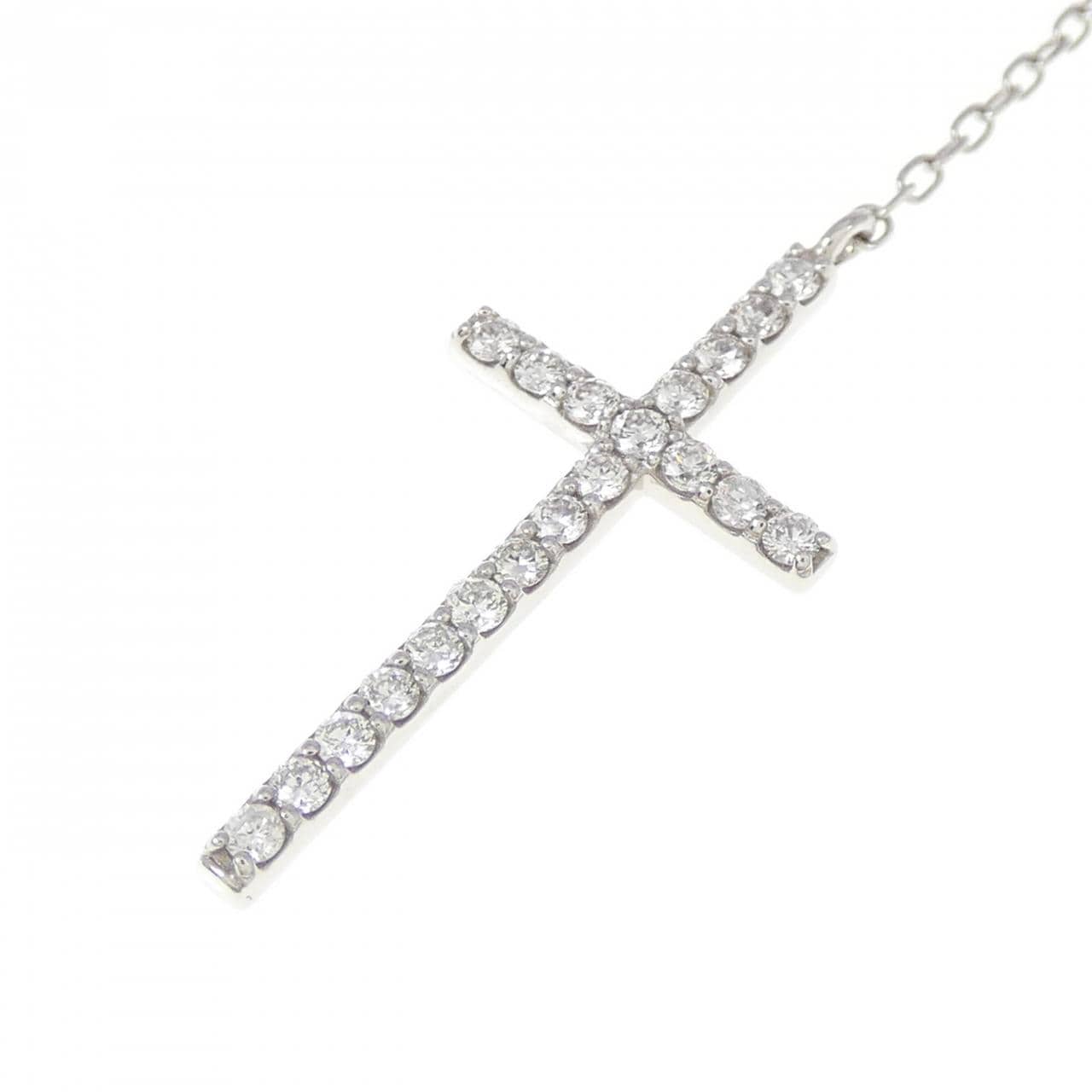 PT Cross Diamond Necklace 0.31CT