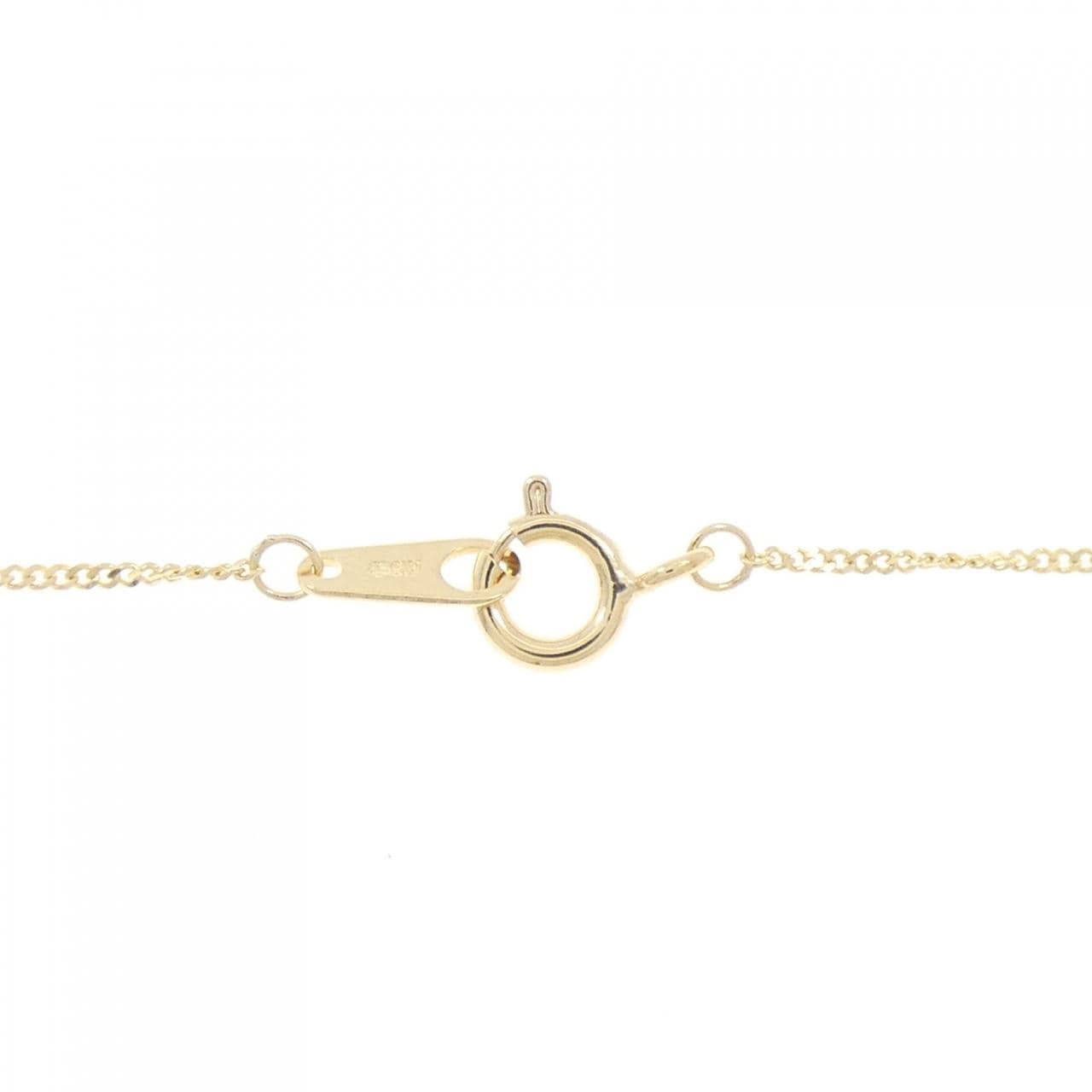 K18YG cross Diamond necklace 0.3CT