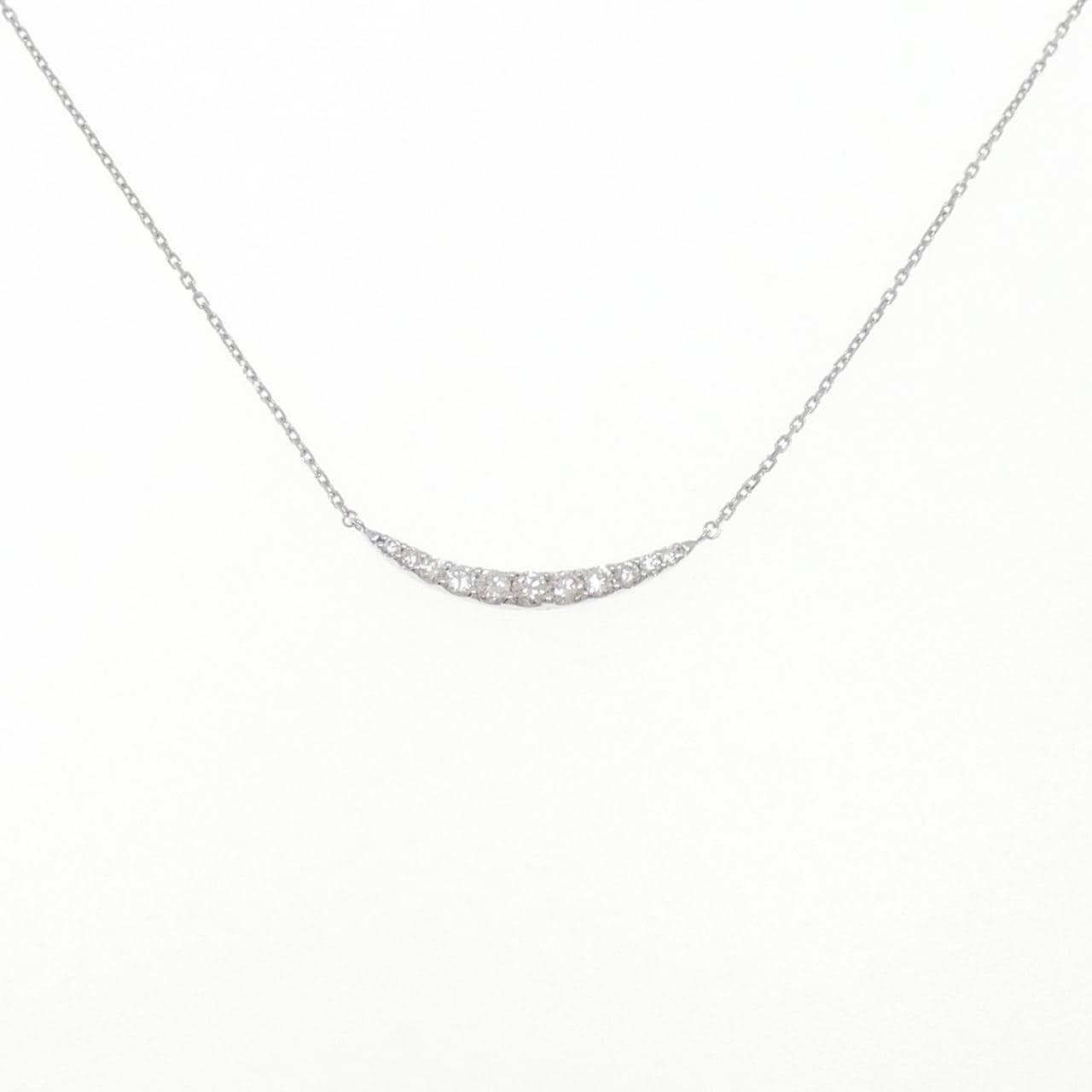 K18WG ダイヤモンド ネックレス 0.50CT