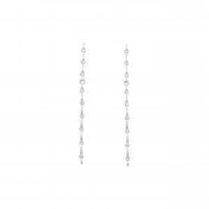 K18WG ダイヤモンド ピアス 0.30CT