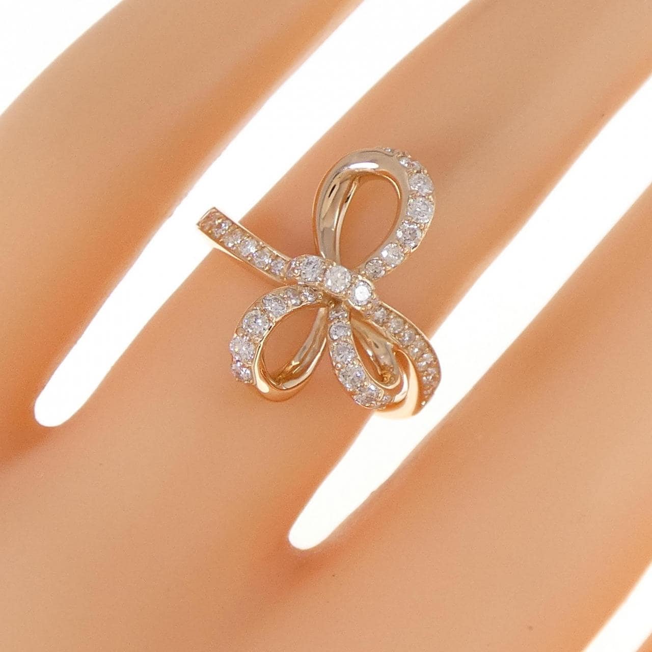 K18PG ダイヤモンド リング 0.43CT