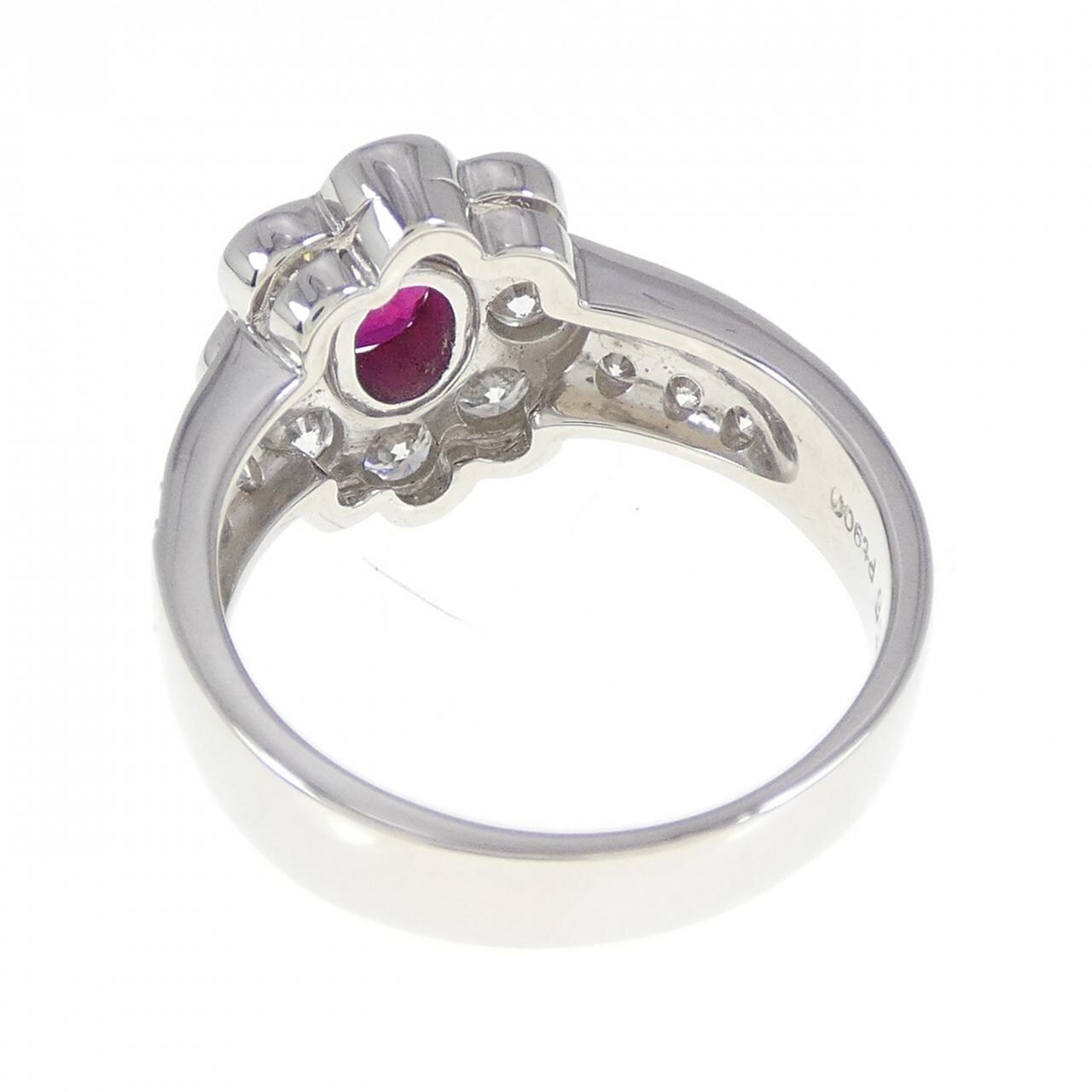 PT900 ルビー リング 0.56CT