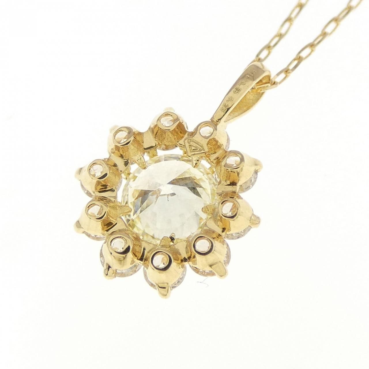 【新品】K18YG ダイヤモンド ネックレス 0.35CT