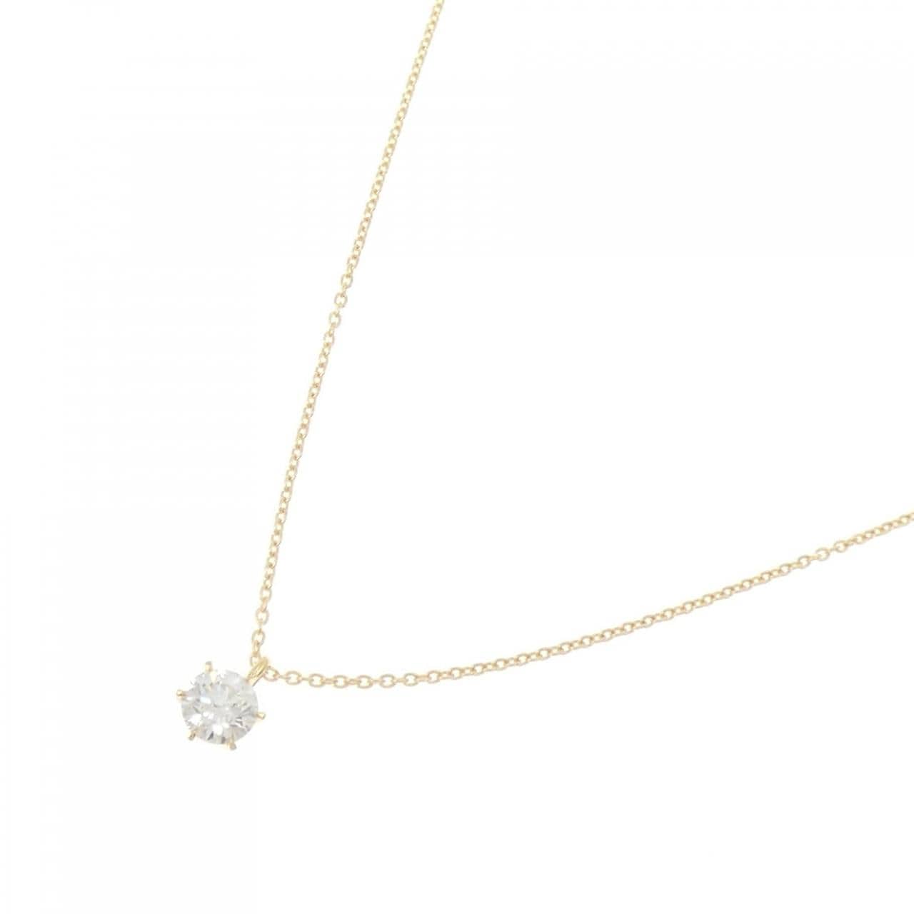 【再加工款】K18YG鑽石項鍊 0.317克拉 G色 SI2淨度 EXT H&C