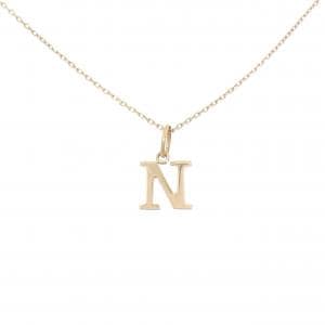 K18YG イニシャルN ネックレス