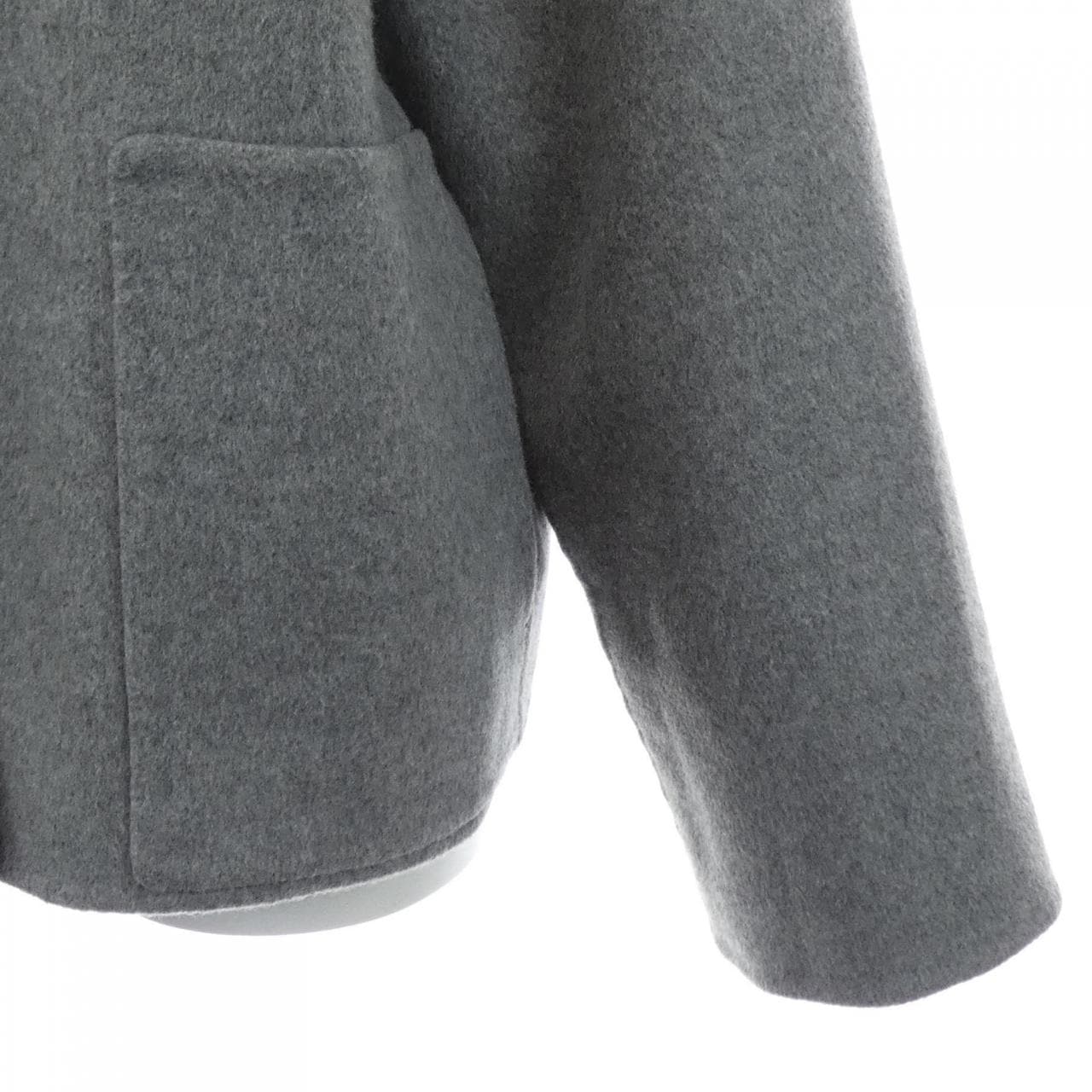 エルメス HERMES ダブルフェイス クルードセル ラムスキンボタン 4H0102DA ジャケット