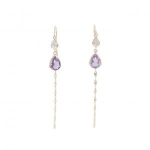 K10YG アメジスト ピアス