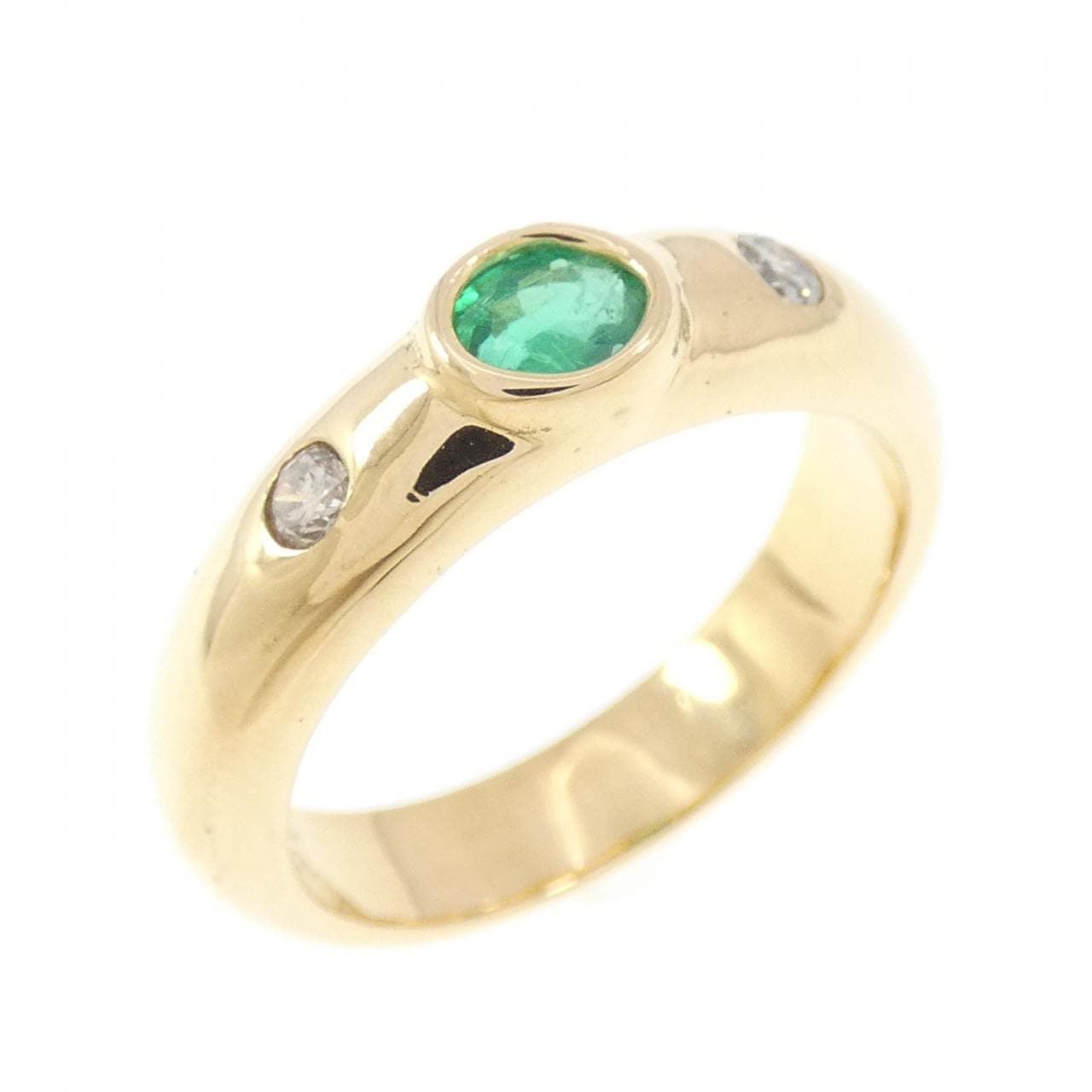 K18YG エメラルド リング 0.28CT