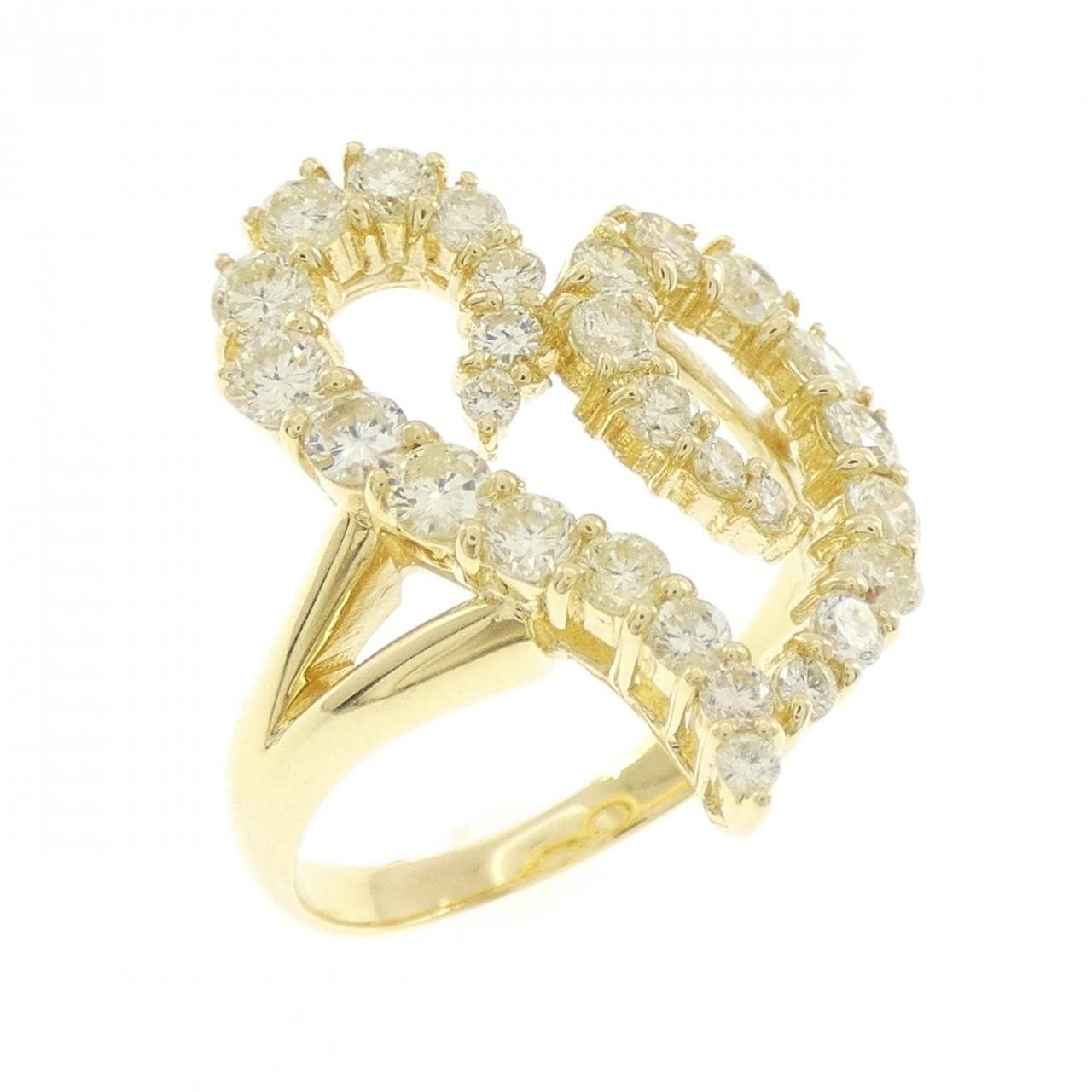 K18YG ハート ダイヤモンド リング 1.50CT