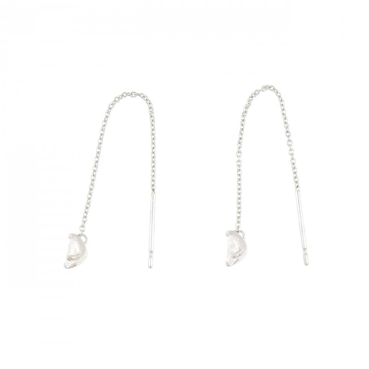 PT900 ダイヤモンド ピアス 0.27CT