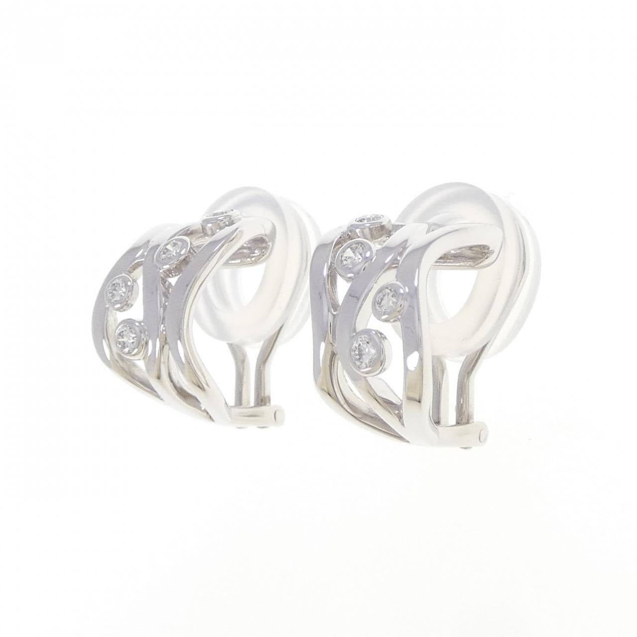 ミキモト ダイヤモンド イヤリング 0.18CT