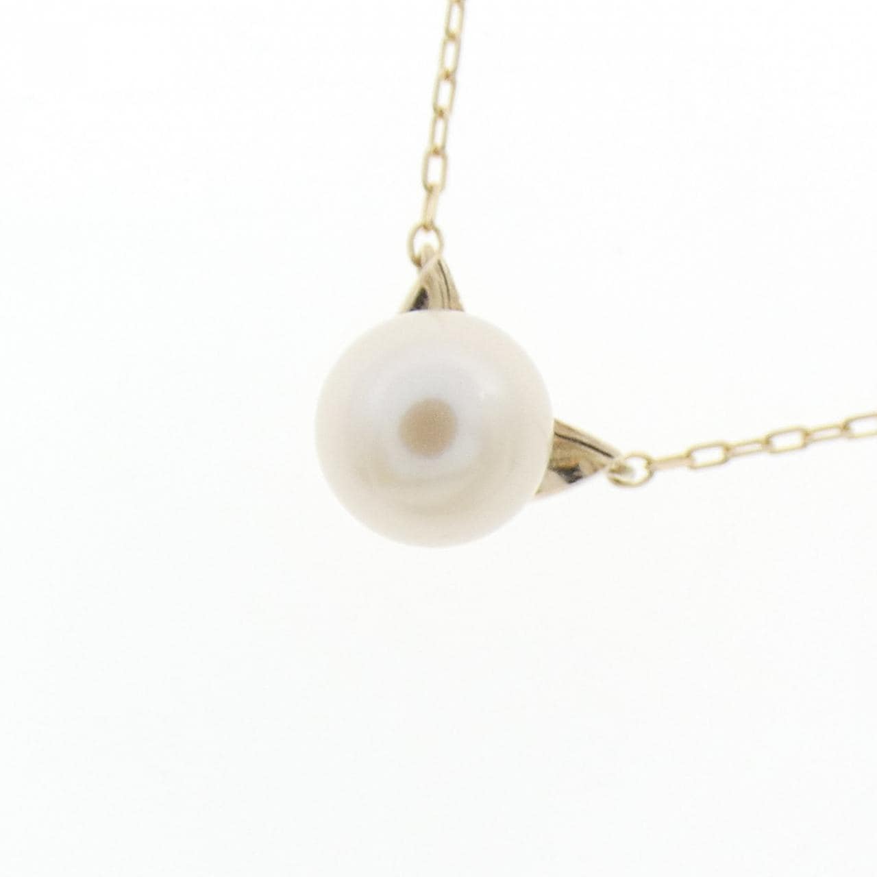 K10YG 淡水パール ネックレス 5.3mm