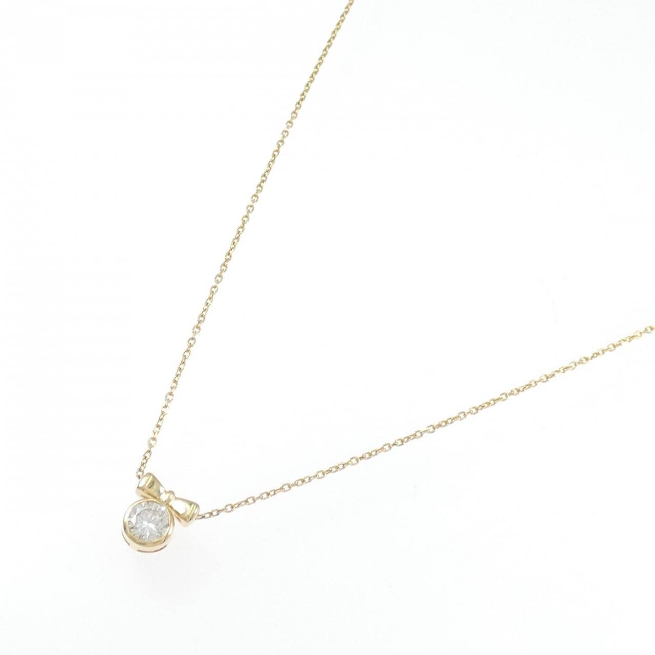K18YG ダイヤモンド ネックレス 0.38CT