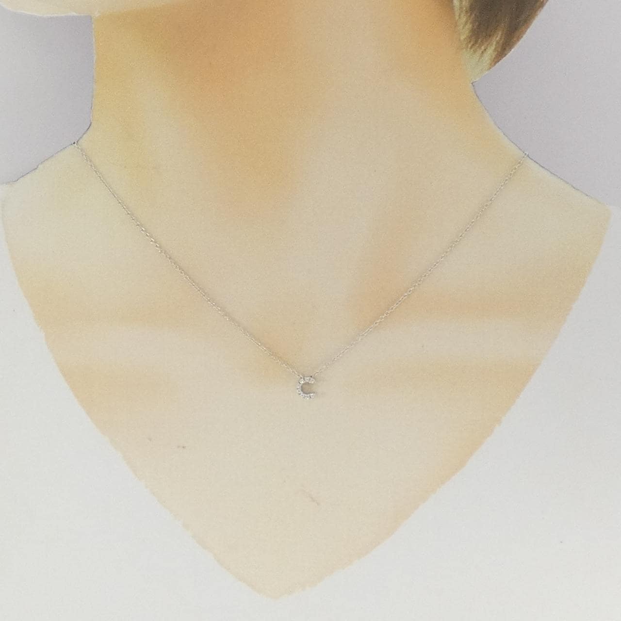 ポンテヴェキオ イニシャル ネックレス 0.04CT