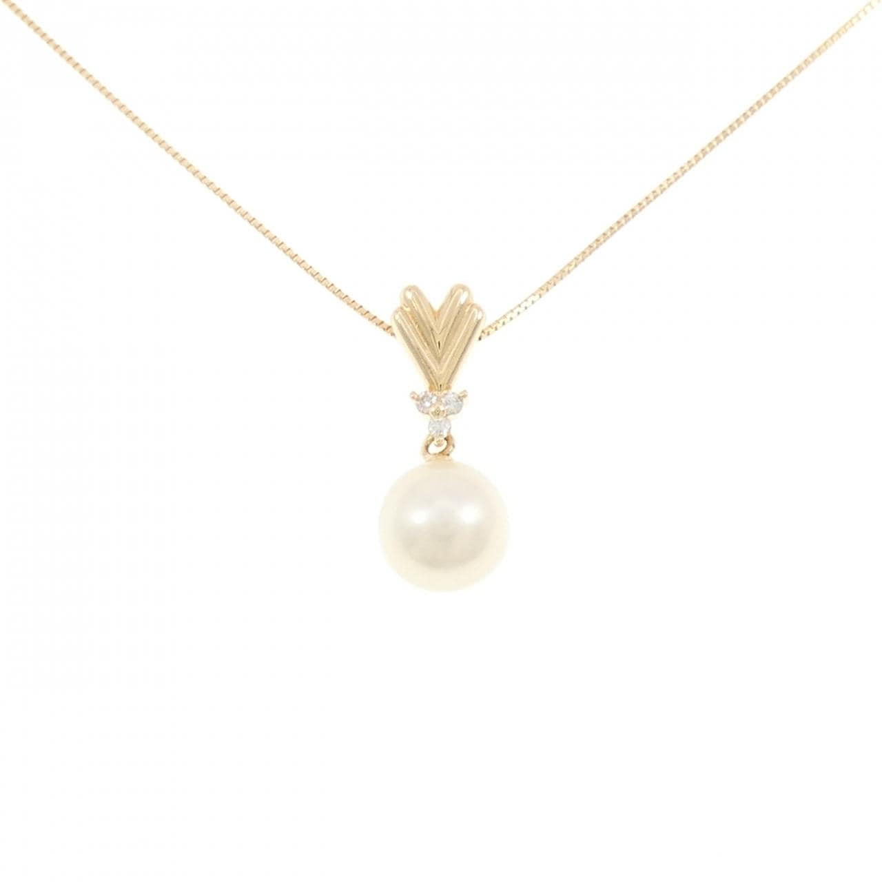 K18YG アコヤパール ネックレス 7.7mm