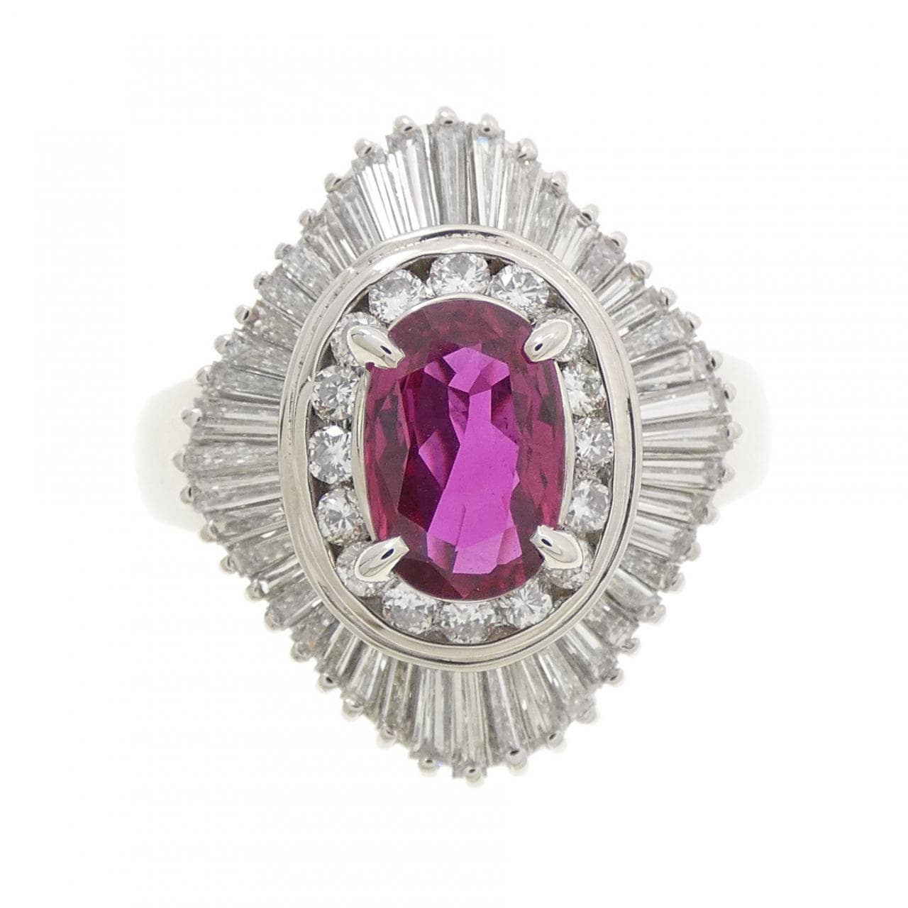 PT900 ルビー リング 1.12CT