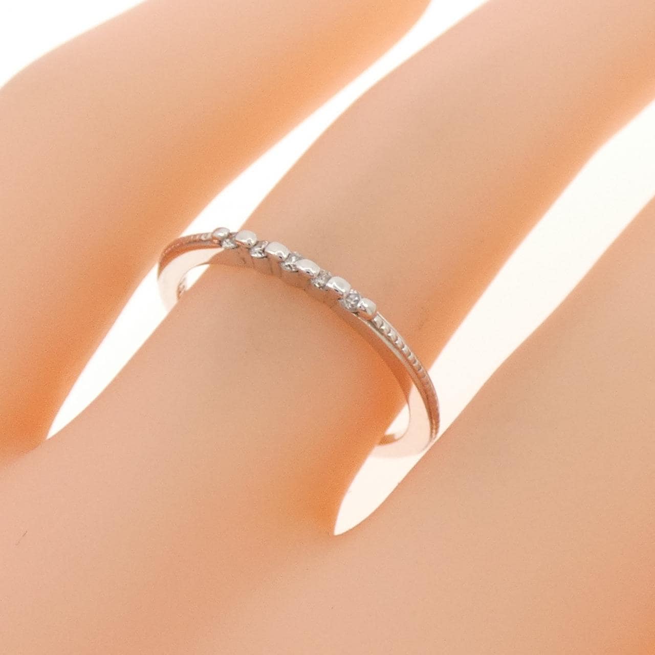 アガット ダイヤモンド リング 0.05CT