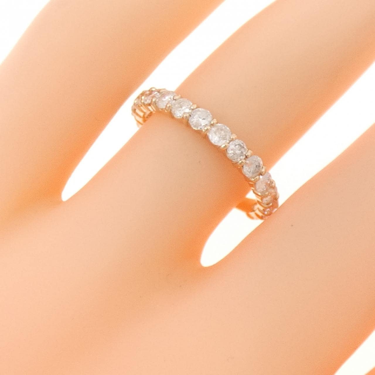 K18PG ダイヤモンド リング 1.0CT