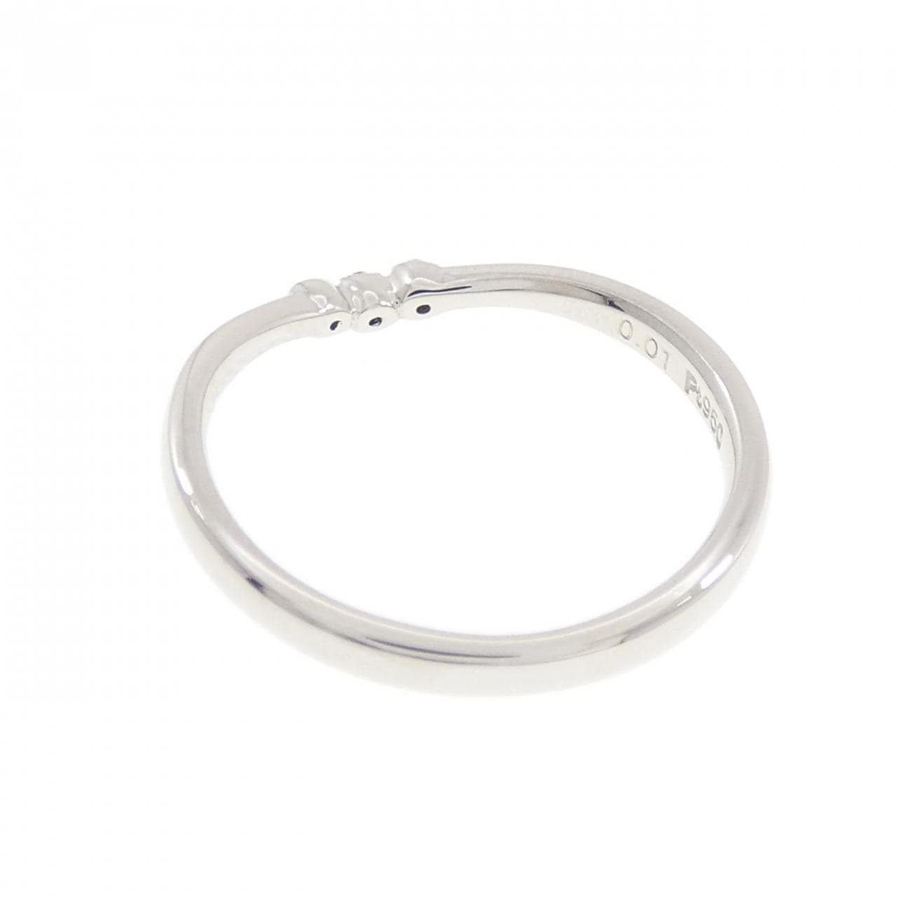 PT950 ダイヤモンド リング 0.01CT