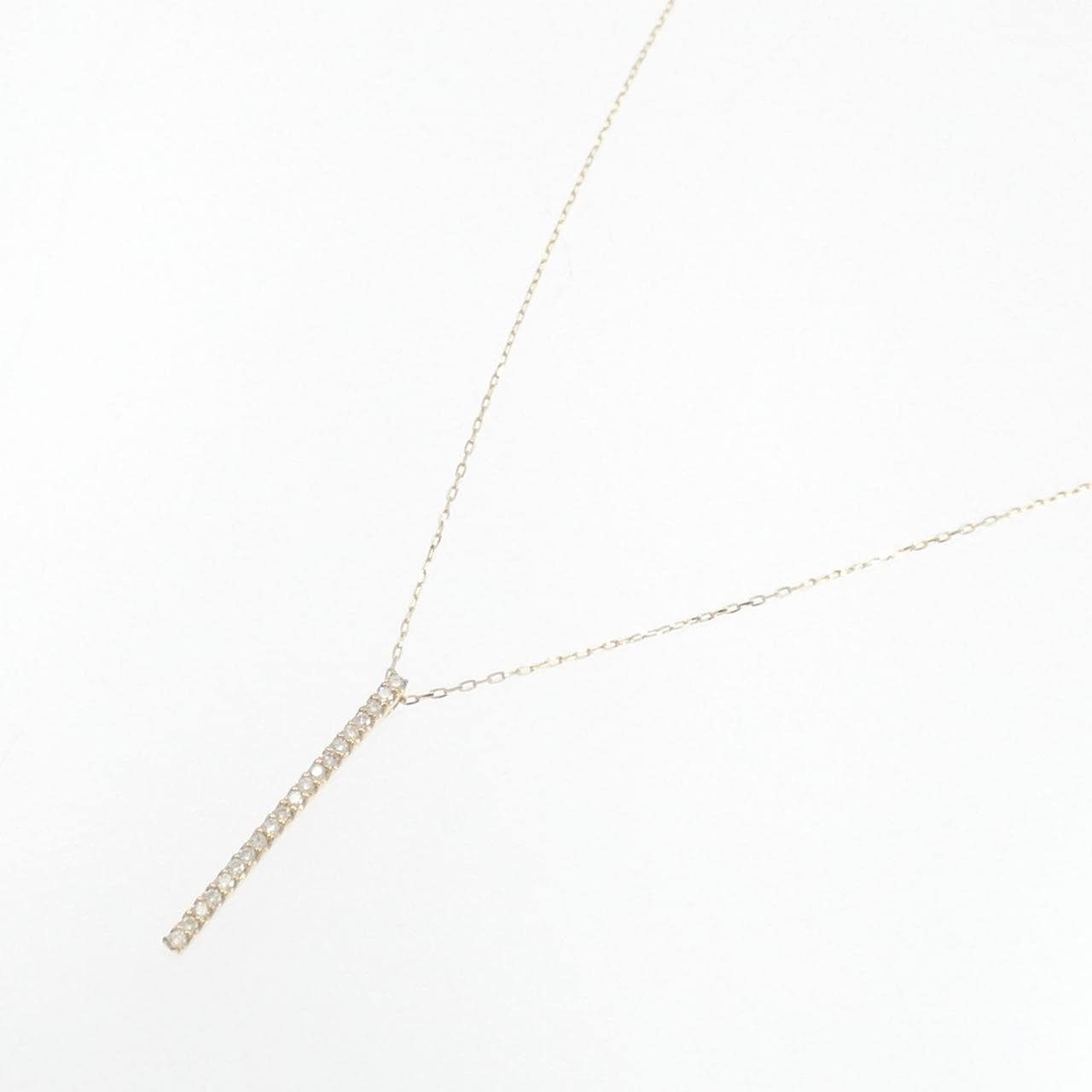 [BRAND NEW] K18YG Diamond necklace 0.10CT