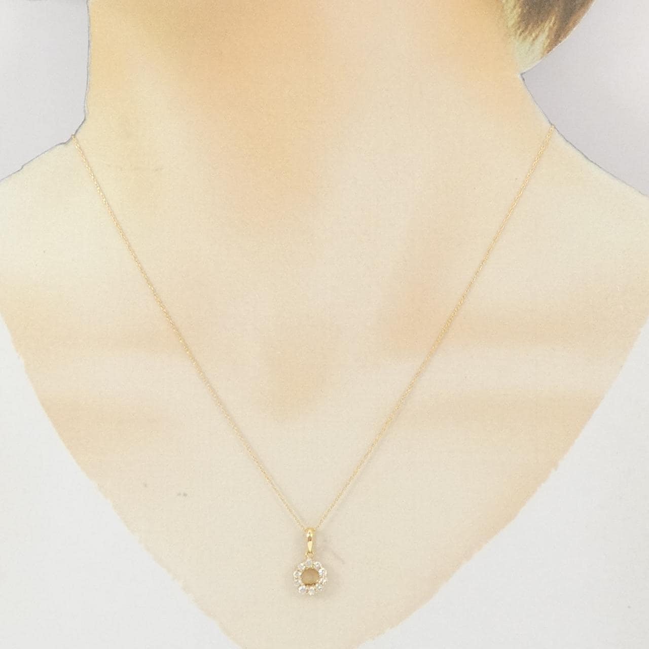 K18YG ダイヤモンド ネックレス 0.24CT