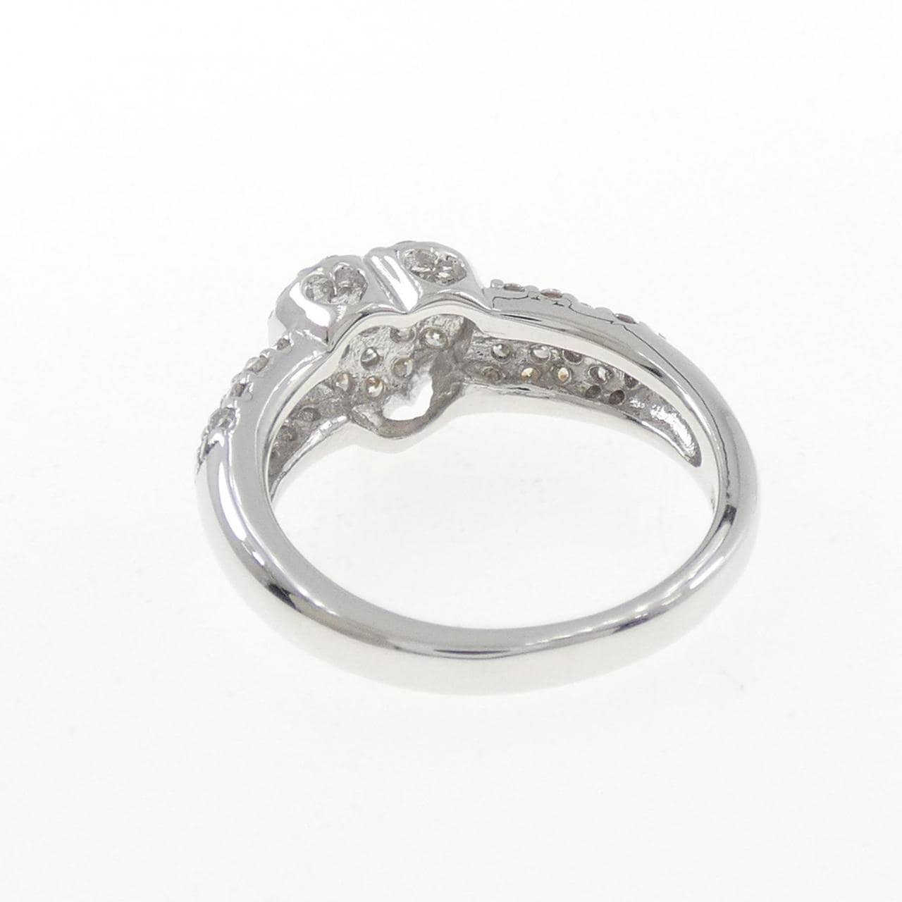 K18WG ハート ダイヤモンド リング 0.70CT