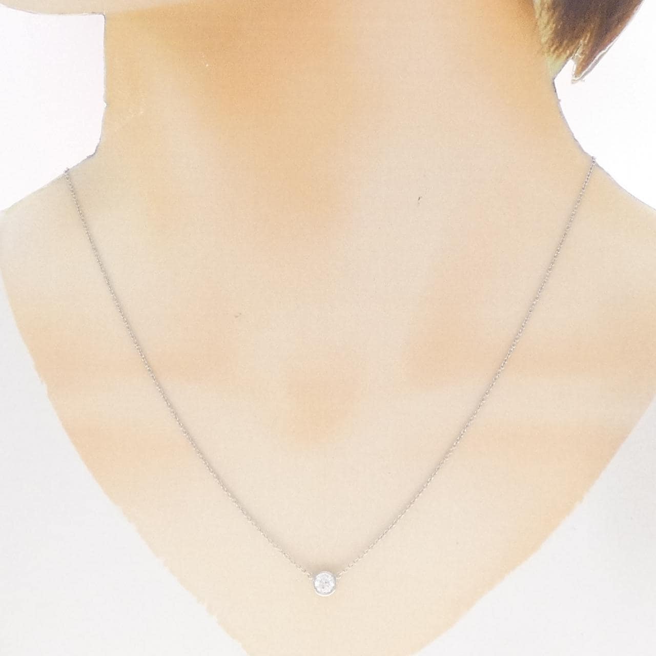 ティファニー バイザヤード ネックレス 0.35CT G VS2 3EXT