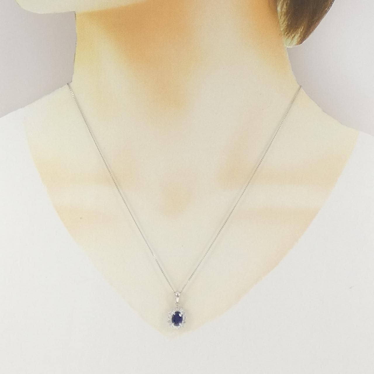 PT900/PT850 サファイヤ ネックレス 1.03CT