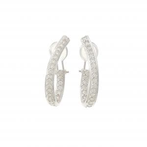 K18WG ダイヤモンド ピアス/イヤリング 1.00CT