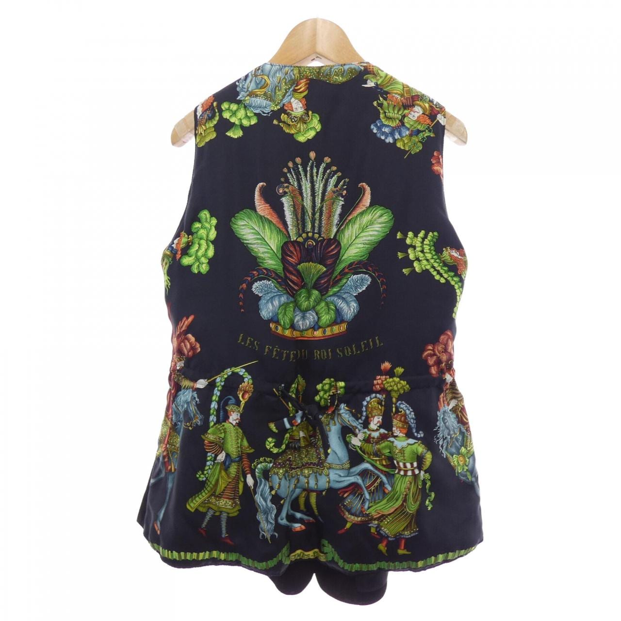 【ヴィンテージ】エルメス HERMES LES FETES DU ROI SOLEIL ツイルレーヌ. ベスト