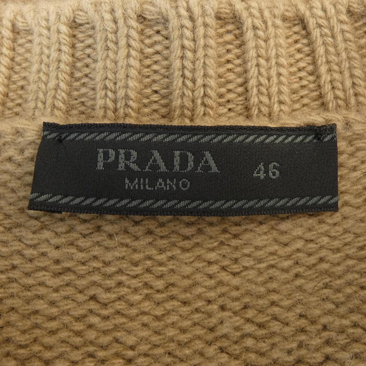 プラダ PRADA ウールxカシミヤ クルーネック セーター UMB645 S232 13HI ニット