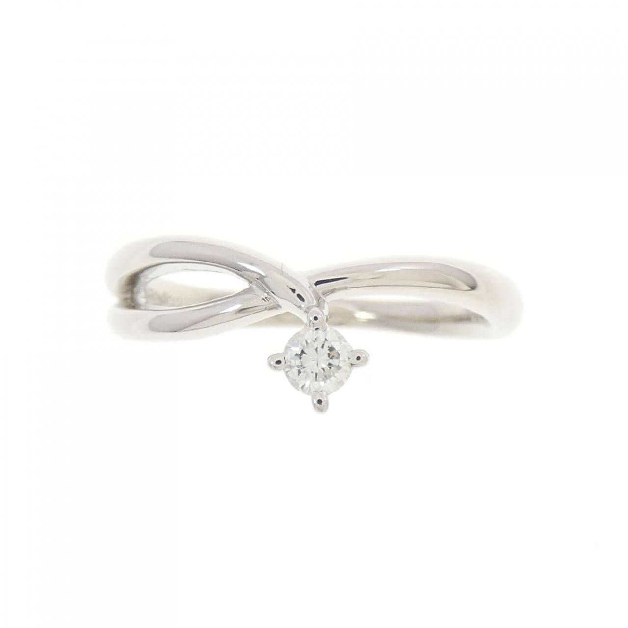 PT ソリティア ダイヤモンド リング 0.05CT