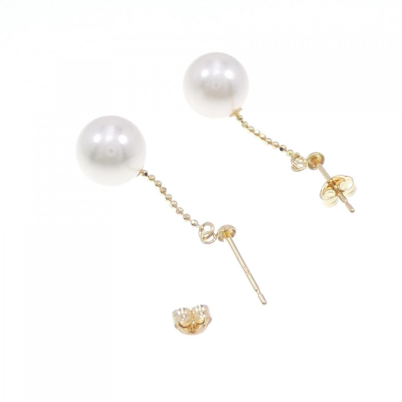 K18YG Akoya pearl earrings 8.2mm