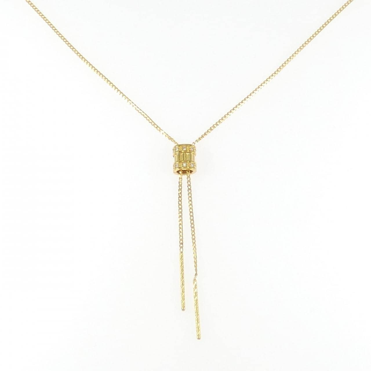 K24YG ダイヤモンド ネックレス 0.03CT