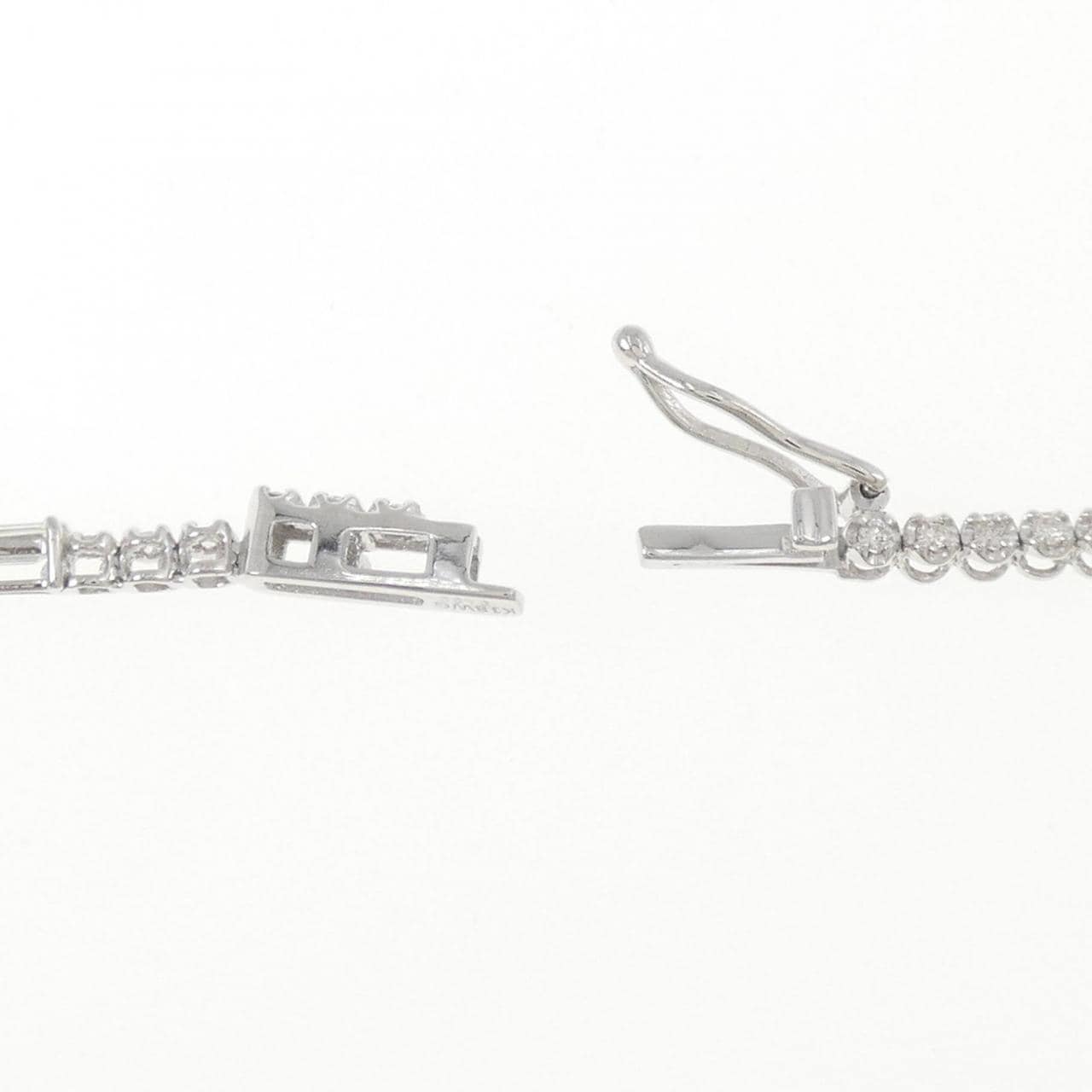 【新品】K18WG ダイヤモンド ブレスレット 1.00CT