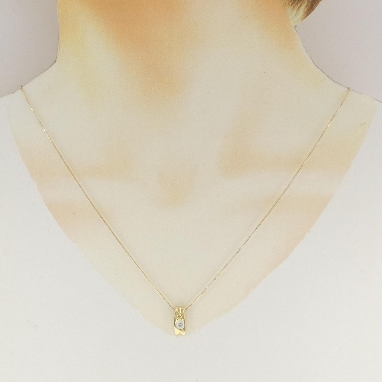 K18YG ダイヤモンド ネックレス 0.31CT