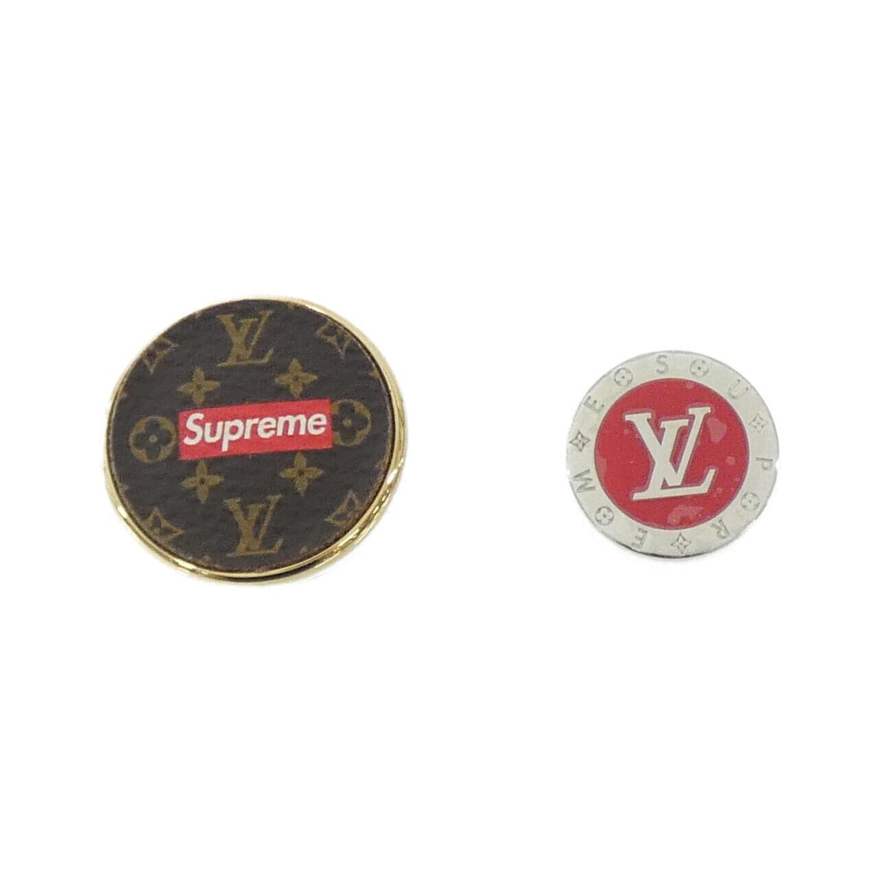 ルイヴィトン モノグラム(SUPREME) ブローチセット MP2076 ブローチ