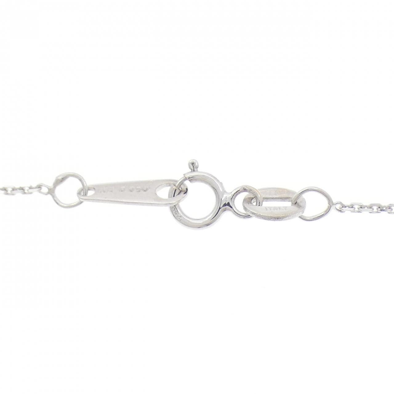 K18WG フラワー ダイヤモンド ネックレス 0.50CT