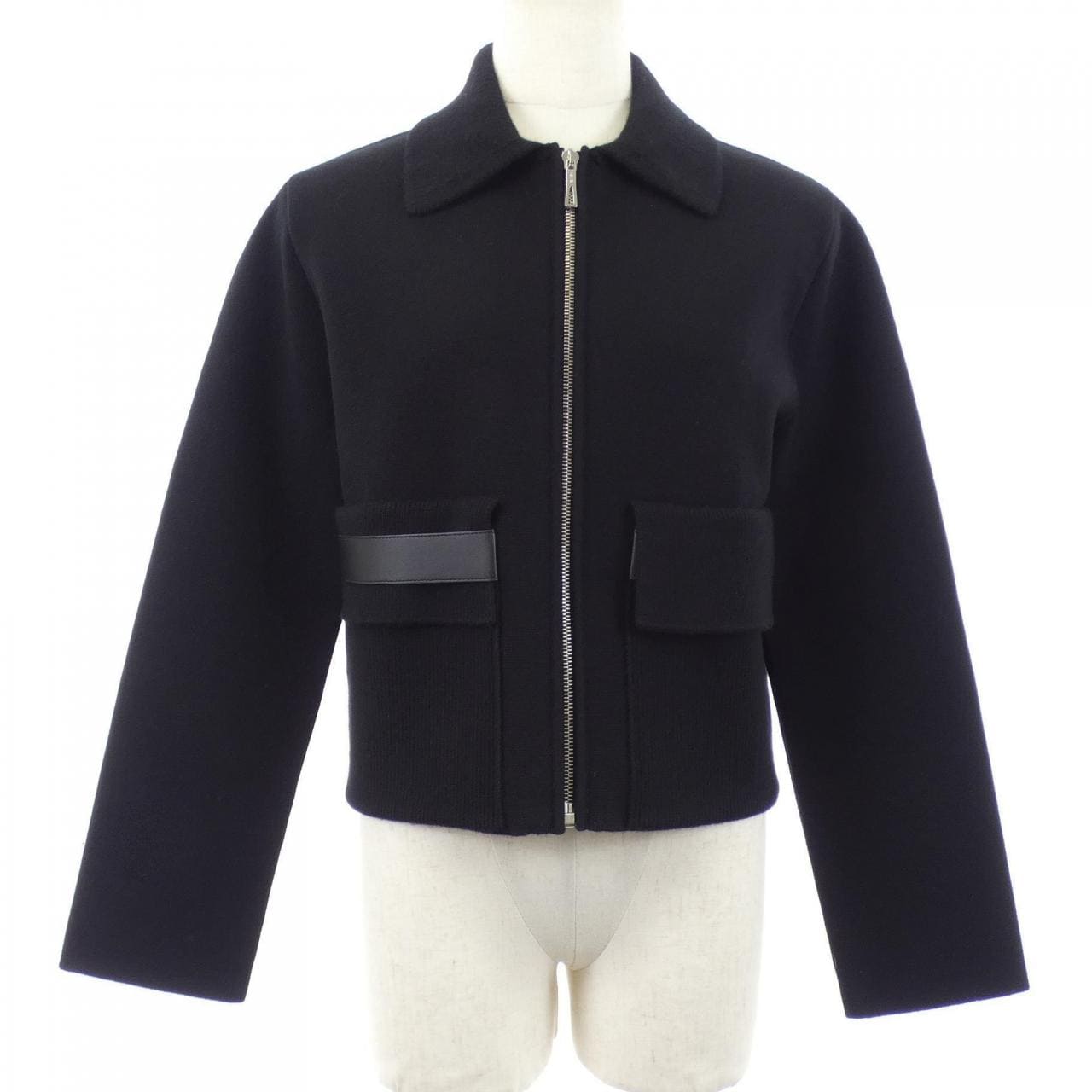 エルメス HERMES レザーディテール パッチポケット 6E2223D3 ジャケット