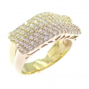 K18YG/K18PG ダイヤモンド リング 0.69CT