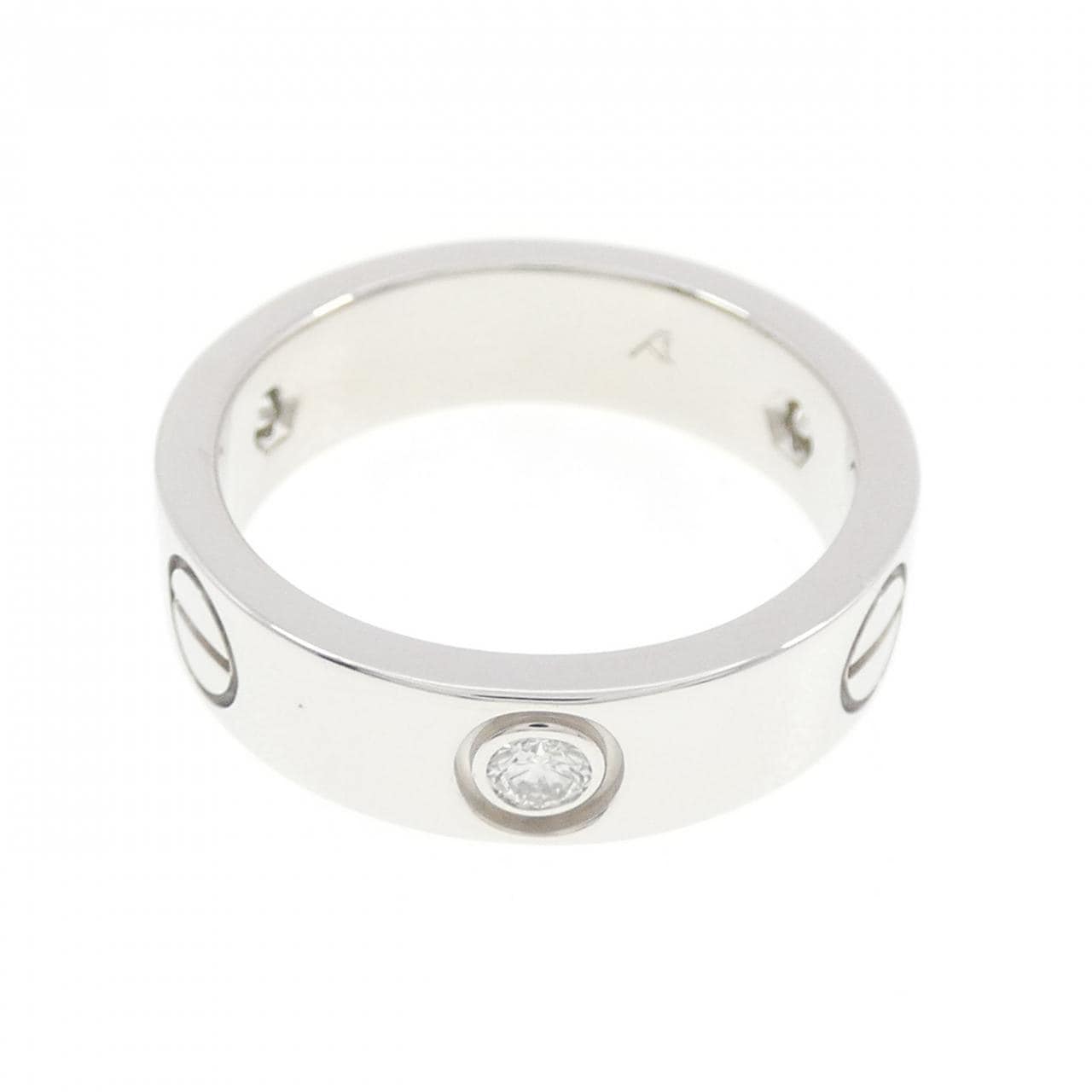 カルティエ ラブ ハーフダイヤ リング