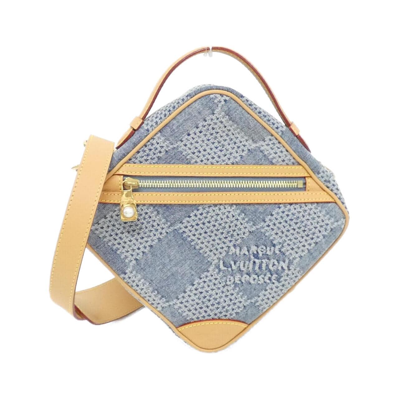 ルイヴィトン ダミエ デニム 3D チェス メッセンジャー N40706 ショルダーバッグ