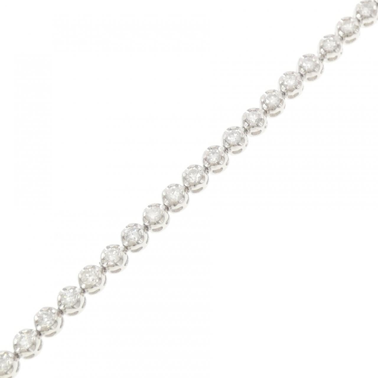 PT900/K14WG ダイヤモンド ブレスレット 2.00CT